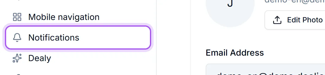 The Notifications control
