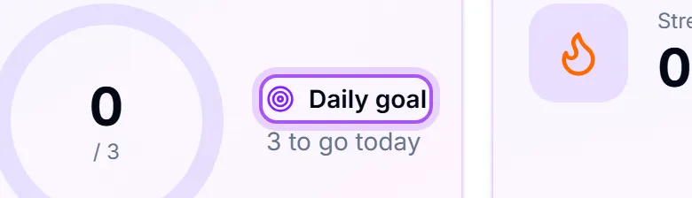The Daily goal control