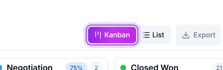 The Kanban control