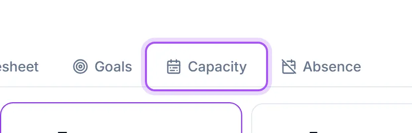 The Capacity control