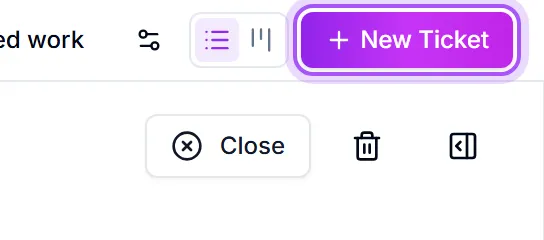 The New Ticket control