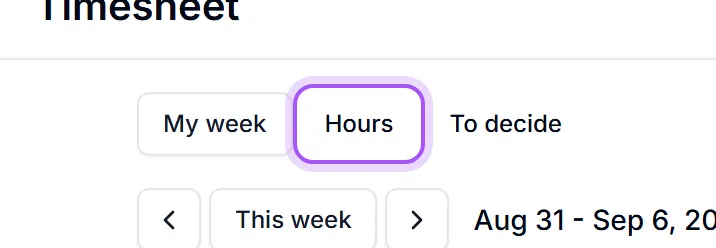 The Hours control